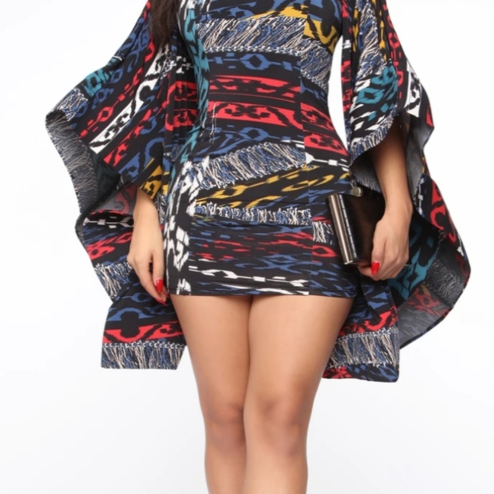 Print Mini Dress
